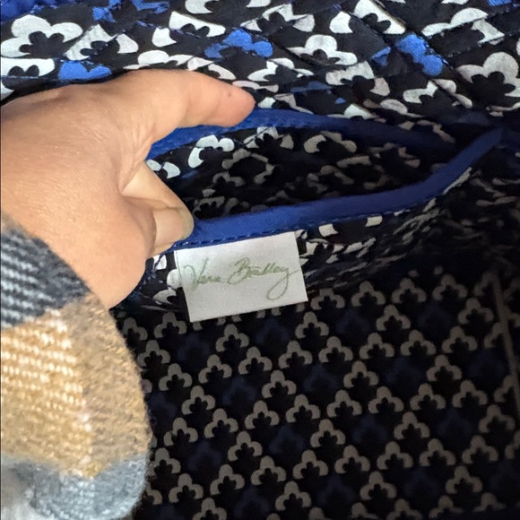 Vera Bradley Blue Quilted Tote Bag - Picture 6 of 10